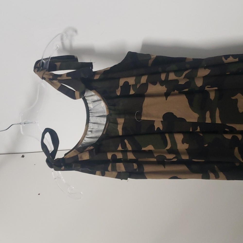 Sage and shea, one size fit most, Camouflage Bdu Army Fatigue maxi dress